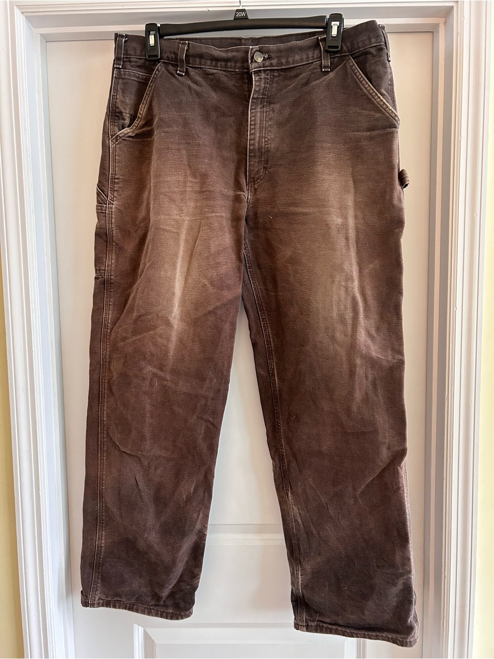 Carhartt B11 Brown Duck Work Pants 38x34 Distressed Carpenter Utility 2014